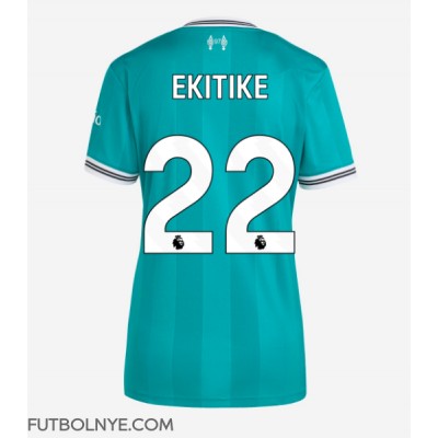 Camiseta Liverpool Hugo Ekitike #22 Tercera Equipación para mujer 2025-26 manga corta Camiseta Liverpool Hugo Ekitike #22 Tercera Equipación para mujer 2025-26 manga corta